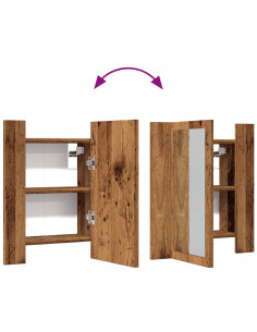 Mobile da Bagno Legno Antico 40x12x45cm in Legno Multistrato