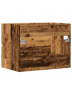 Mobile da Bagno Legno Antico 60x38,5x45 cm in Truciolato