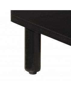 Mobile da Bagno Nero 38x33x160 cm in Legno Massello di Mango