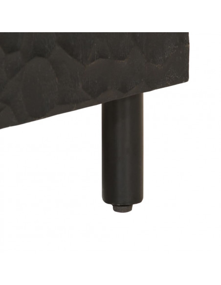 Mobile da Bagno Nero 38x33x58 cm in Legno Massello di Mango