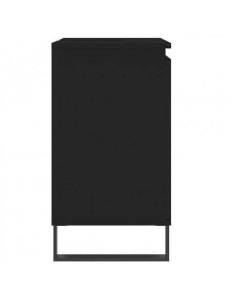 Mobile da Bagno Nero 58x33x60 cm in Legno Multistrato
