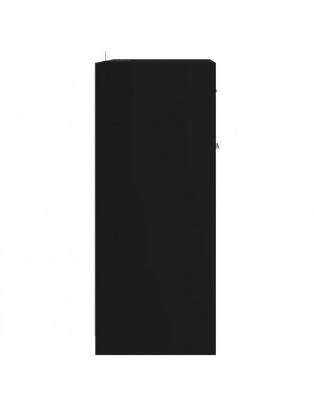 Mobile da Bagno Nero 60x33x80 cm in Legno Multistrato