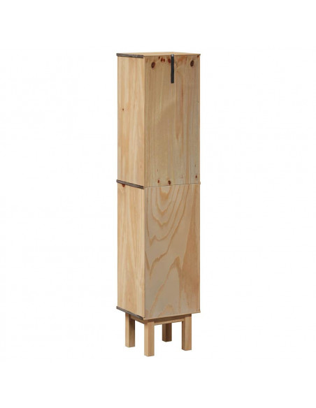 Mobile da Bagno OTTA 35x30x159 cm in Legno Massello di Pino
