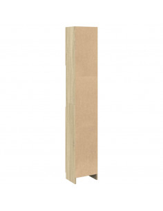 Mobile da Bagno Rovere Marrone 32x25,5x190 cm Legno Multistrato