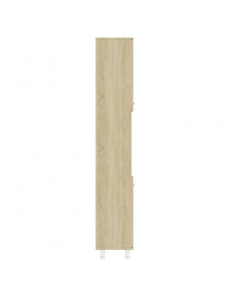 Mobile da Bagno Rovere Sonoma 30x30x179 cm in Legno Multistrato