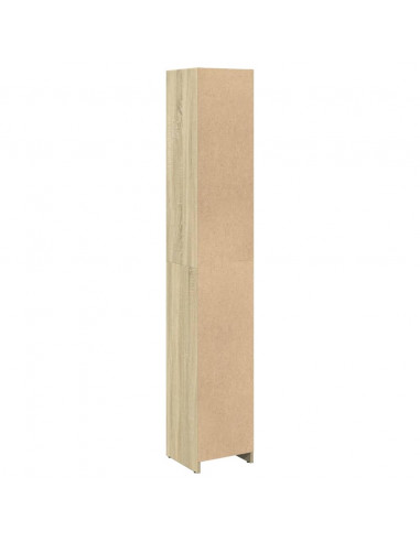 Mobile da Bagno Rovere Sonoma 30x30x183,5 cm Legno Multistrato