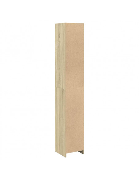 Mobile da Bagno Rovere Sonoma 30x30x183,5 cm Legno Multistrato