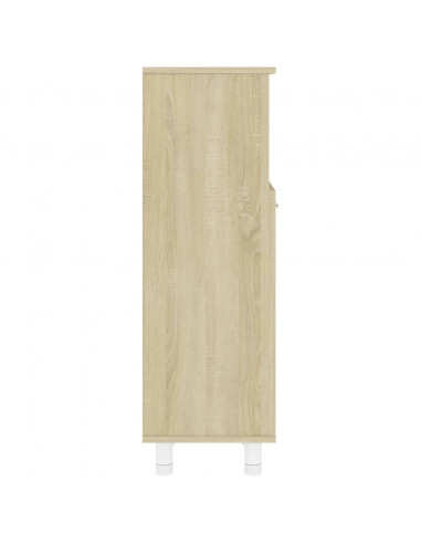 Mobile da Bagno Rovere Sonoma 30x30x95 cm in Legno Multistrato