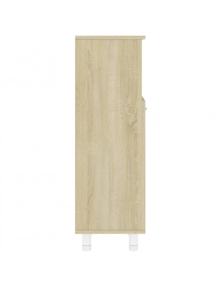Mobile da Bagno Rovere Sonoma 30x30x95 cm in Legno Multistrato