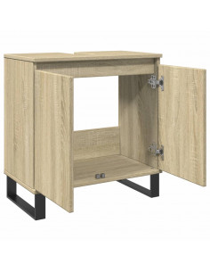 Mobile da Bagno Rovere Sonoma 58x33x60 cm in Legno Multistrato