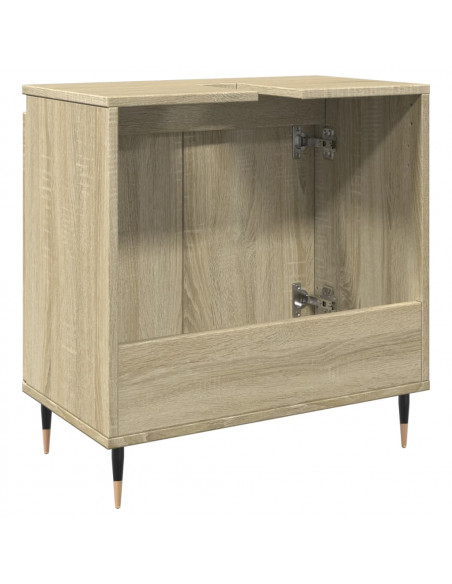 Mobile da Bagno Rovere Sonoma 58x33x60 cm in Legno Multistrato