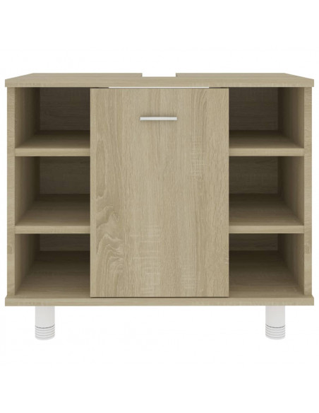 Mobile da Bagno Rovere Sonoma 60x32x53,5cm in Legno Multistrato