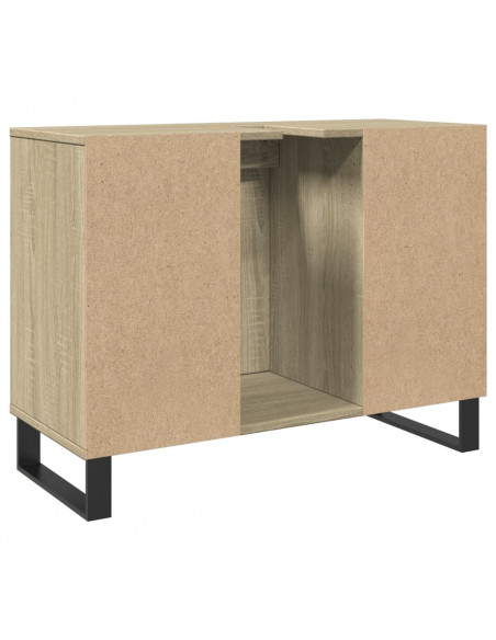Mobile da Bagno Rovere Sonoma 80x33x60 cm in Legno Multistrato