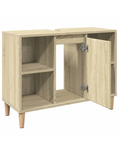 Mobile da Bagno Rovere Sonoma 80x33x60 cm in Legno Multistrato