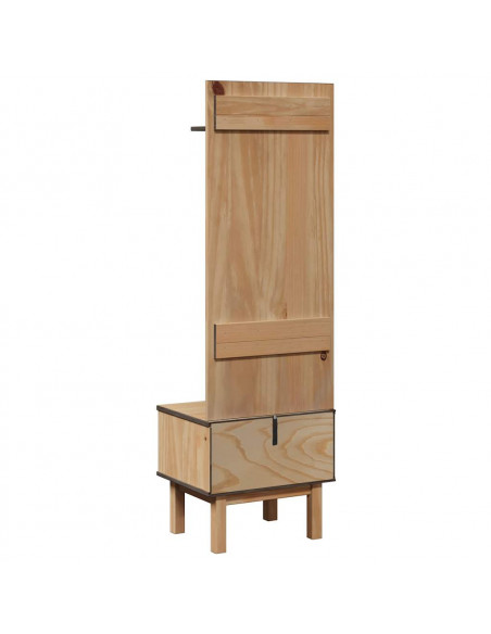Mobile da Corridoio OTTA 50x40x160 cm in Legno Massello di Pino