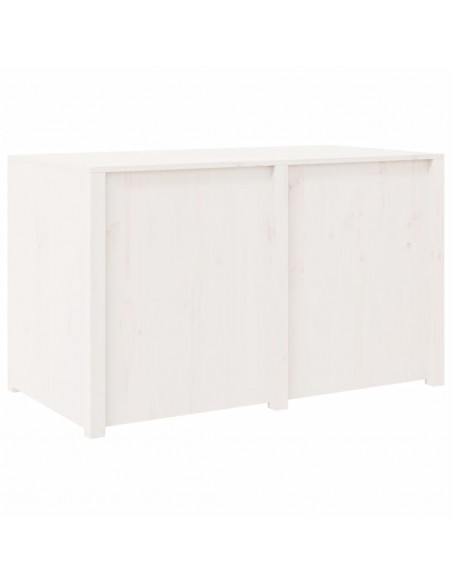 Mobile da Cucina da Esterno Bianco 106x55x64 cm Legno Massello di Pino