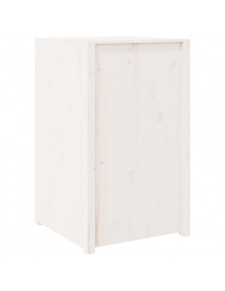 Mobile da Cucina da Esterno Bianco 55x55x92 cm Legno Massello di Pino