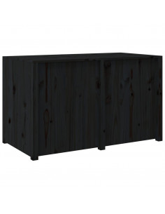 Mobile da Cucina da Esterno Nero 106x55x64 cm Legno Massello di Pino