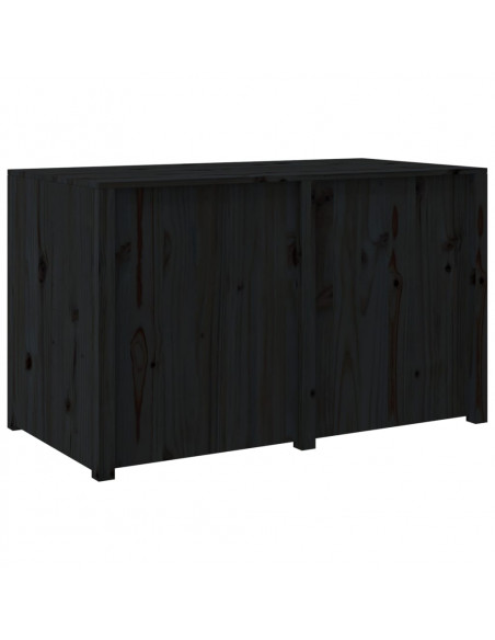Mobile da Cucina da Esterno Nero 106x55x64 cm Legno Massello di Pino