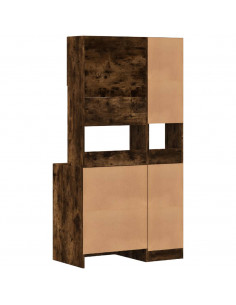 Mobile da Cucina Rovere Fumo 95x50x180 cm Legno Multistrato