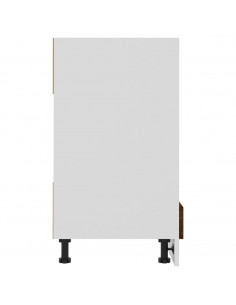 Mobile da Forno Rovere Fumo 60x46x81,5 cm in Legno Multistrato