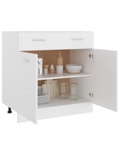 Mobile Inferiore Cassetto Bianco 80x46x81,5cm Legno Multistrato
