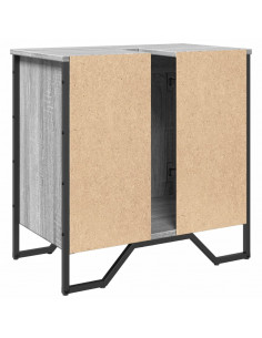 Mobile Lavabo Bagno Grigio Sonoma 60x35x60 cm in Truciolato