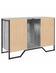 Mobile Lavabo Bagno Grigio Sonoma 91x35x60 cm in Truciolato