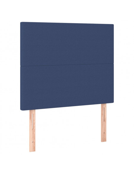 Giroletto con Testiera Blu 120x200 cm in Tessuto