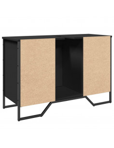 Mobile Lavabo Bagno Nero 91x35x60 cm in Truciolato