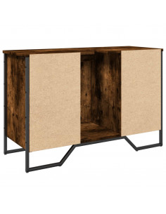 Mobile Lavabo Bagno Rovere Fumo 91x35x60 cm in Truciolato