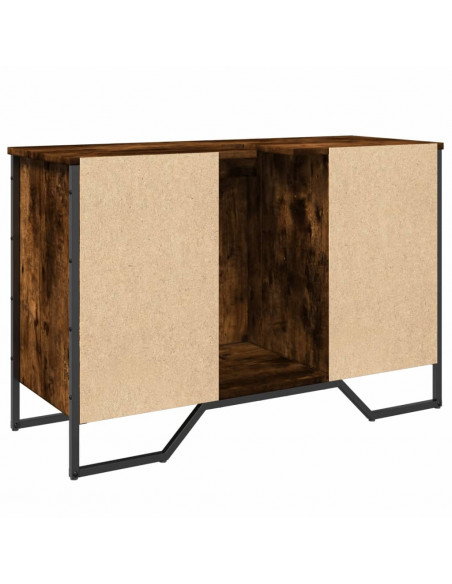 Mobile Lavabo Bagno Rovere Fumo 91x35x60 cm in Truciolato