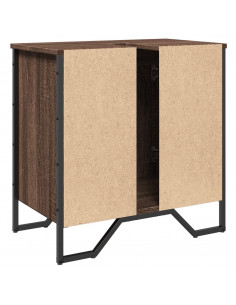 Mobile Lavabo Bagno Rovere Marrone 60x35x60cm in Truciolato