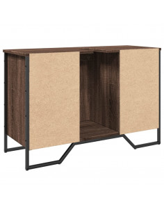 Mobile Lavabo Bagno Rovere Marrone 91x35x60cm in Truciolato