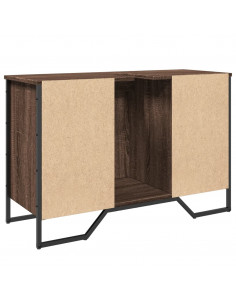 Mobile Lavabo Bagno Rovere Marrone 91x35x60cm in Truciolato