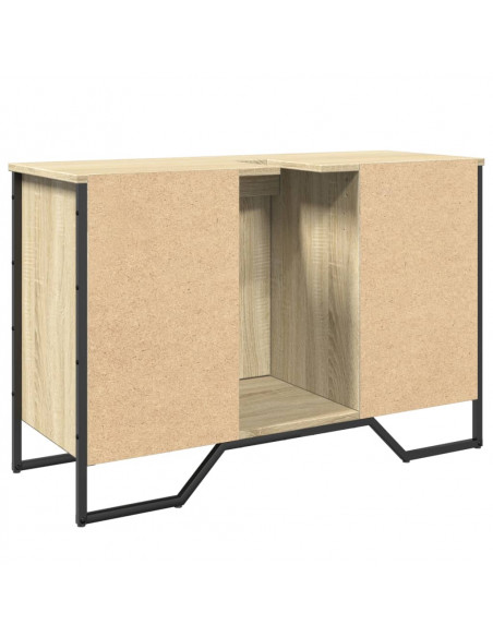 Mobile Lavabo Bagno Rovere Sonoma 91x35x60 cm in Truciolato