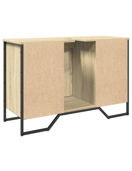 Mobile Lavabo Bagno Rovere Sonoma 91x35x60 cm in Truciolato