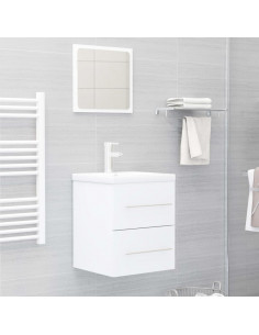 Mobile Lavabo Bianco 41x38,5x48 cm in Legno Multistrato