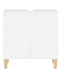 Mobile Lavabo Bianco 58x33x60 cm in Legno Multistrato