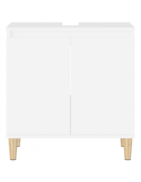 Mobile Lavabo Bianco 58x33x60 cm in Legno Multistrato