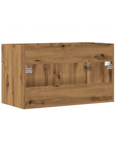 Mobile Lavabo Bagno Artigianale 80x38,5x46 cm Legno Multistrato