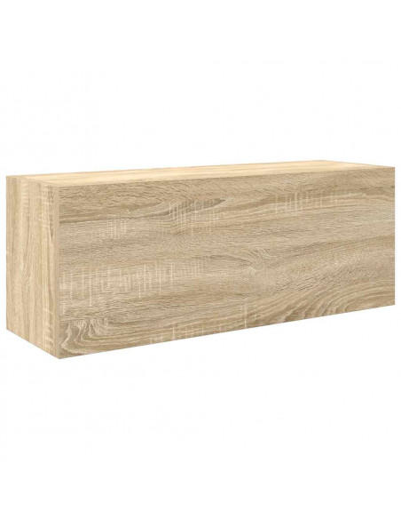 Mobile da Bagno Rovere Sonoma 80x25x30 cm in Legno Multistrato