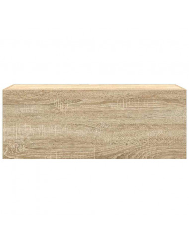 Mobile da Bagno Rovere Sonoma 80x25x30 cm in Legno Multistrato