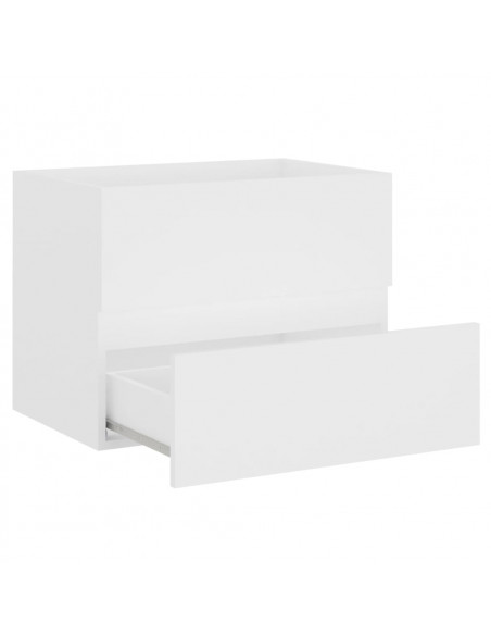 Mobile Lavabo Bianco 60x38,5x45 cm in Legno Multistrato