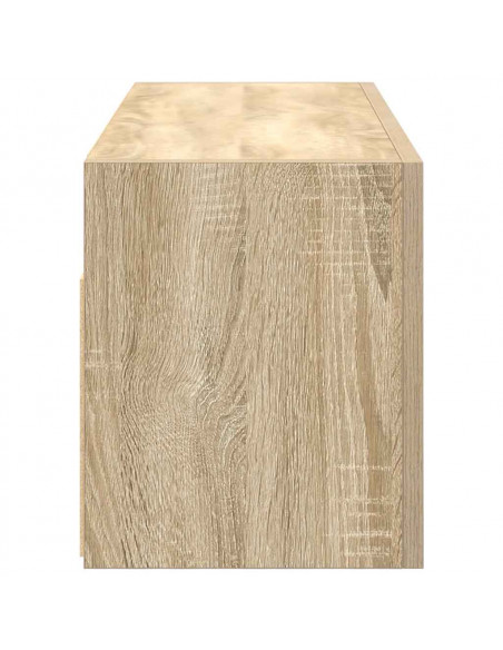 Mobile da Bagno Rovere Sonoma 80x25x30 cm in Legno Multistrato