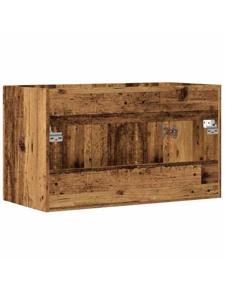 Mobile da Bagno Legno Antico 80x38,5x46 cm Legno Multistrato