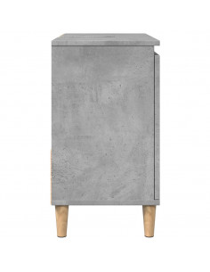 Mobile Lavabo da Bagno Grigio Rovere 65x33x60 cm in Truciolato
