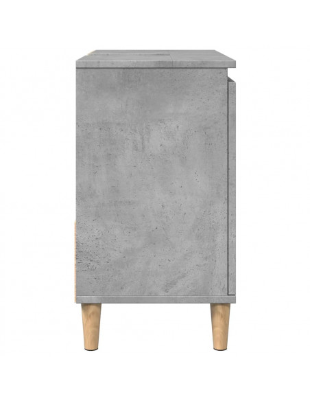 Mobile Lavabo da Bagno Grigio Rovere 65x33x60 cm in Truciolato
