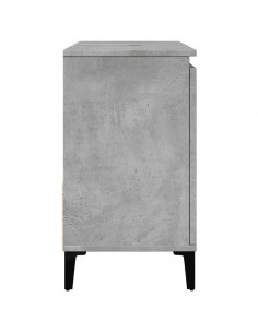 Mobile Lavabo da Bagno Grigio Rovere 65x33x60cm in Truciolato