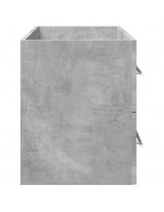 Mobile Lavabo Grigio Cemento 100x38,5x48cm in Legno Multistrato